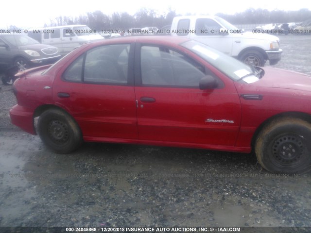1G2JB524027448572 - 2002 PONTIAC SUNFIRE SE RED photo 6
