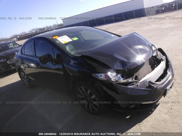 19XFB2F98FE010247 - 2015 HONDA CIVIC EXL BLACK photo 1