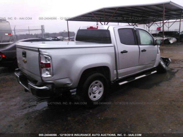 1GCGSBE36G1394647 - 2016 CHEVROLET COLORADO SILVER photo 4