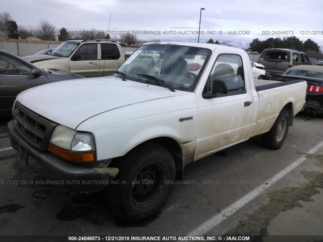 1FTYR10C7YPA02159 - 2000 FORD RANGER WHITE photo 2