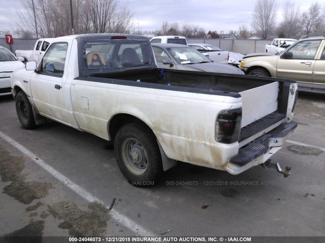 1FTYR10C7YPA02159 - 2000 FORD RANGER WHITE photo 3