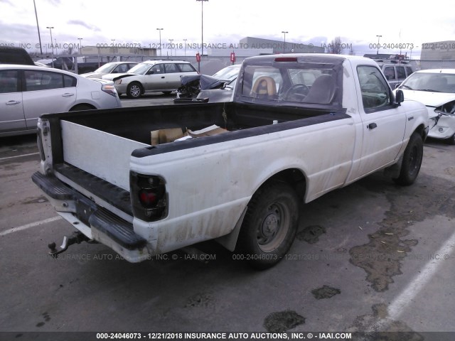 1FTYR10C7YPA02159 - 2000 FORD RANGER WHITE photo 4