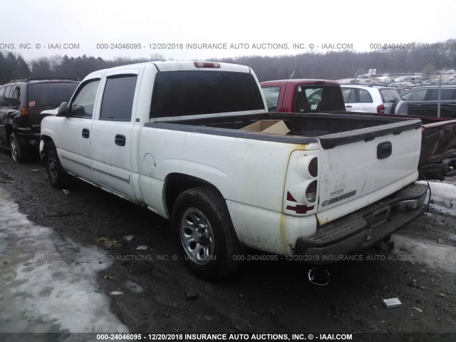 2GCEC13T361105587 - 2006 CHEVROLET SILVERADO C1500 WHITE photo 3