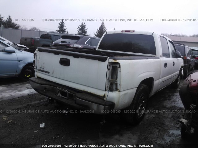 2GCEC13T361105587 - 2006 CHEVROLET SILVERADO C1500 WHITE photo 4