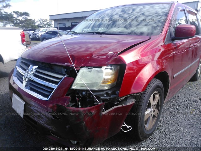 2D8HN54129R593496 - 2009 DODGE GRAND CARAVAN SXT RED photo 6