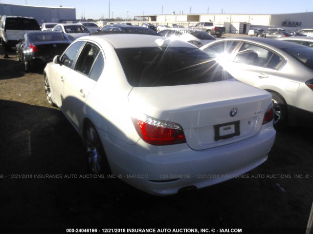 WBANW13578CN56718 - 2008 BMW 535 I WHITE photo 3