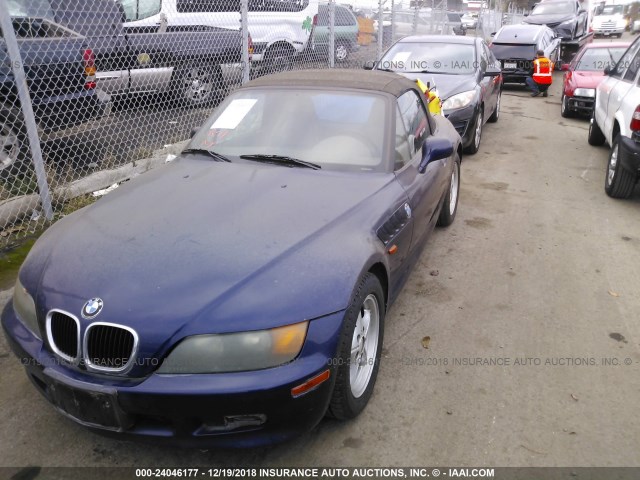 4USCH7320VLB80319 - 1997 BMW Z3 1.9 BLUE photo 2