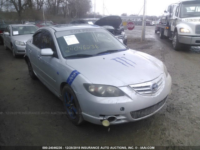 JM1BK123141154586 - 2004 MAZDA 3 S SILVER photo 1