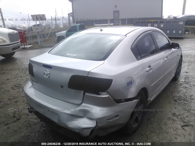 JM1BK123141154586 - 2004 MAZDA 3 S SILVER photo 4