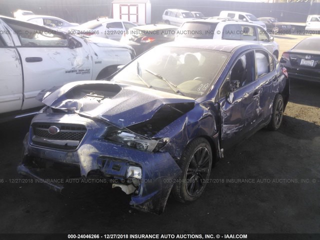 JF1VA1D68F8816994 - 2015 SUBARU WRX PREMIUM BLUE photo 2