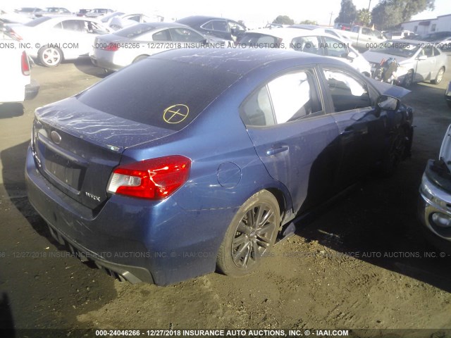 JF1VA1D68F8816994 - 2015 SUBARU WRX PREMIUM BLUE photo 4