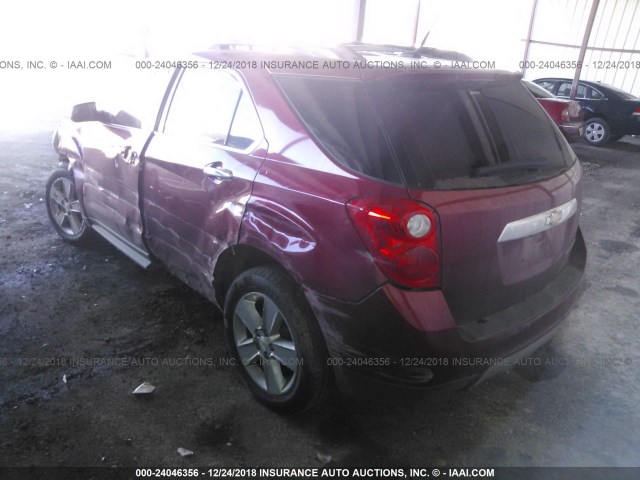 2GNALFEK6D6112282 - 2013 CHEVROLET EQUINOX LTZ MAROON photo 3