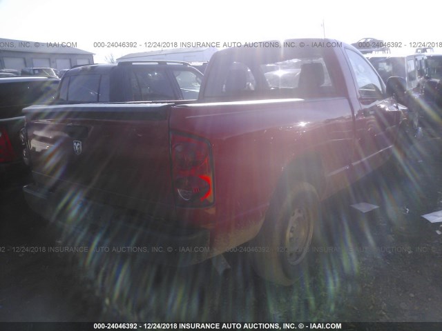 1D7HA16K77J626184 - 2007 DODGE RAM 1500 ST RED photo 4