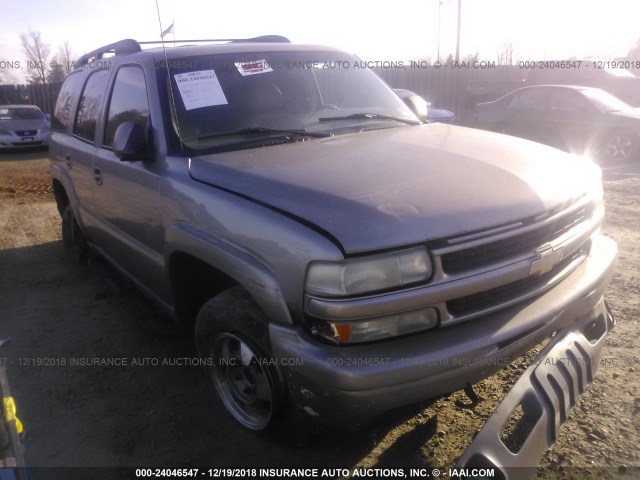 1GNEK13T71R192534 - 2001 CHEVROLET TAHOE K1500 BEIGE photo 1