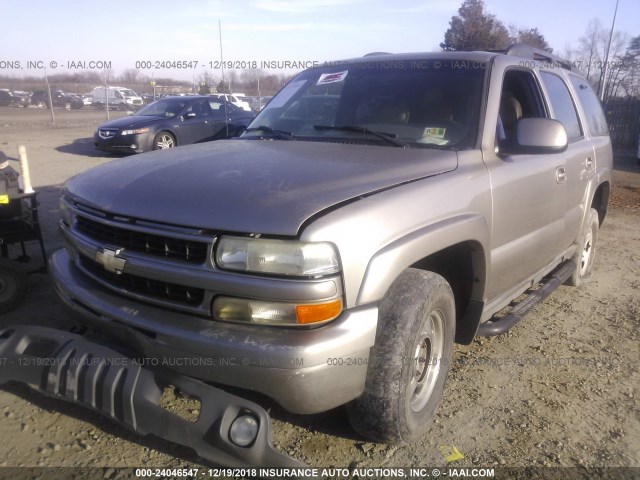 1GNEK13T71R192534 - 2001 CHEVROLET TAHOE K1500 BEIGE photo 2