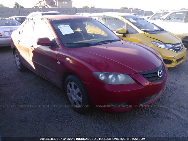 JM1BK12F661421881 - 2006 MAZDA 3 I RED photo 1