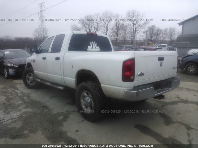 3D7KS28D18G228091 - 2008 DODGE RAM 2500 ST/SLT WHITE photo 3