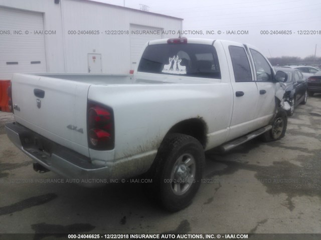 3D7KS28D18G228091 - 2008 DODGE RAM 2500 ST/SLT WHITE photo 4