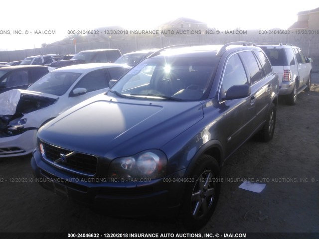 YV1CZ592751156777 - 2005 VOLVO XC90 GRAY photo 2