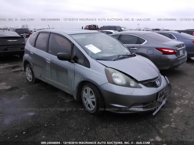 JHMGE8H27AC016537 - 2010 HONDA FIT SILVER photo 1