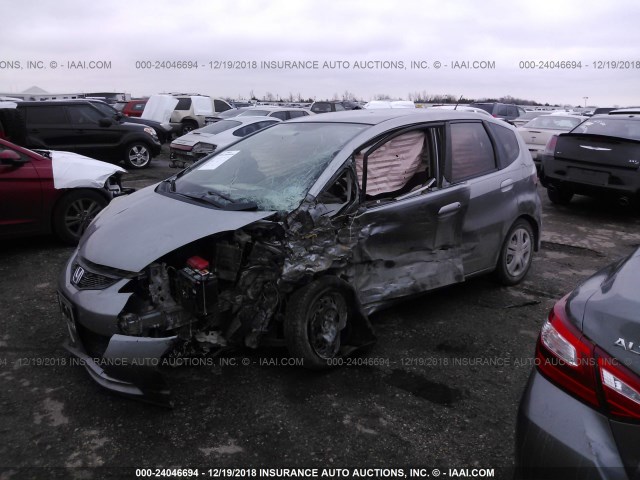 JHMGE8H27AC016537 - 2010 HONDA FIT SILVER photo 2