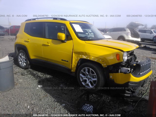 ZACCJABT0FPB83118 - 2015 JEEP RENEGADE LATITUDE YELLOW photo 1