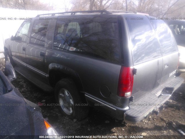 3GNFK16R0XG264915 - 1999 CHEVROLET SUBURBAN K1500 GRAY photo 3