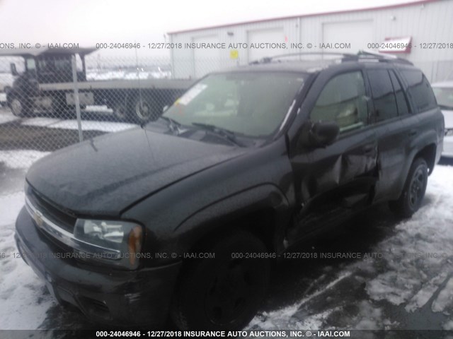 1GNDT13S552239834 - 2005 CHEVROLET TRAILBLAZER LS/LT GRAY photo 2