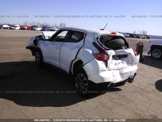 JN8AF5MR2HT701145 - 2017 NISSAN JUKE S/SV/SL/NISMO WHITE photo 3