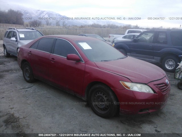 4T1BE46K17U092762 - 2007 TOYOTA CAMRY NEW GENERAT CE/LE/XLE/SE RED photo 1