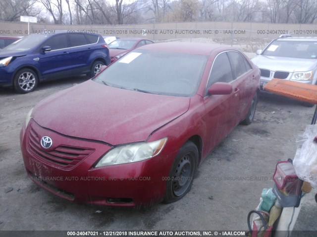 4T1BE46K17U092762 - 2007 TOYOTA CAMRY NEW GENERAT CE/LE/XLE/SE RED photo 2