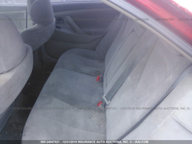4T1BE46K17U092762 - 2007 TOYOTA CAMRY NEW GENERAT CE/LE/XLE/SE RED photo 8