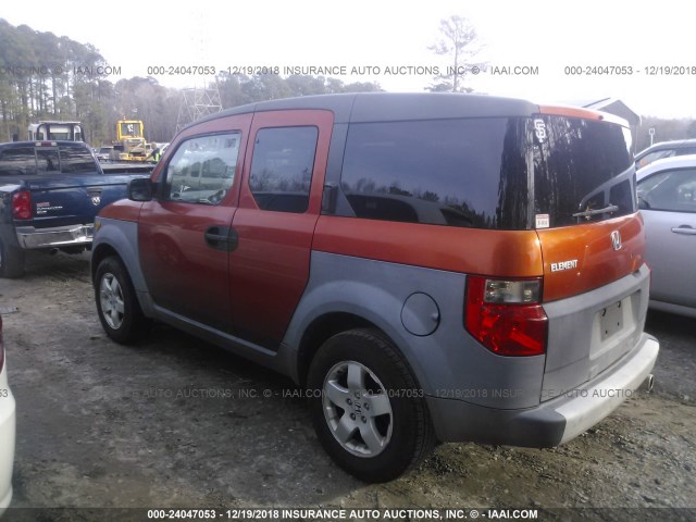 5J6YH18503L008520 - 2003 HONDA ELEMENT EX ORANGE photo 3