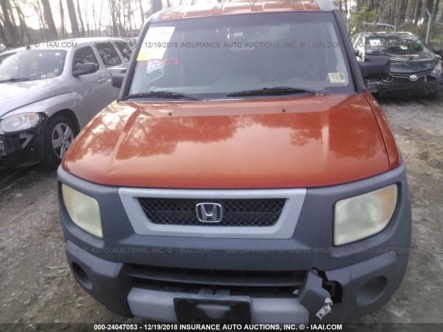 5J6YH18503L008520 - 2003 HONDA ELEMENT EX ORANGE photo 6