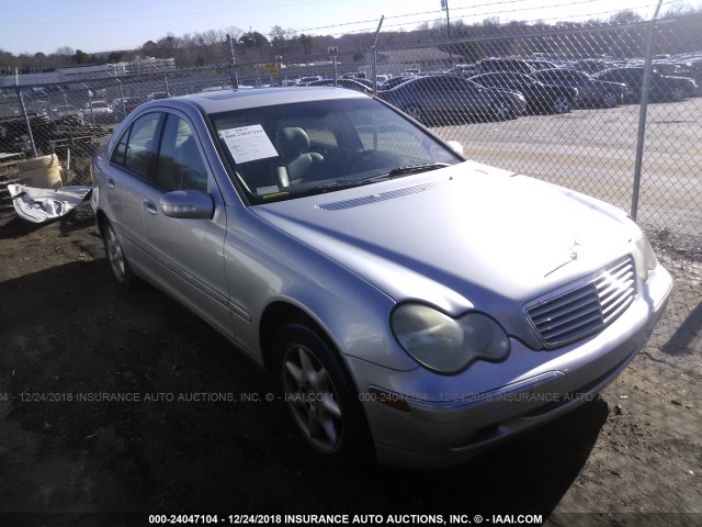 WDBRF61J84E015966 - 2004 MERCEDES-BENZ C 240 SILVER photo 6