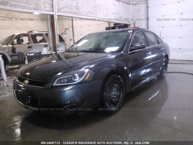 2G1WC5E34D1220231 - 2013 CHEVROLET IMPALA LTZ GRAY photo 2