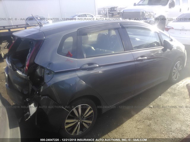 JHMGK5H79GX031819 - 2016 HONDA FIT EX/EXL GRAY photo 4