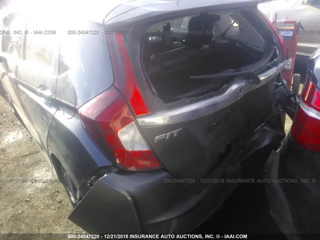 JHMGK5H79GX031819 - 2016 HONDA FIT EX/EXL GRAY photo 6