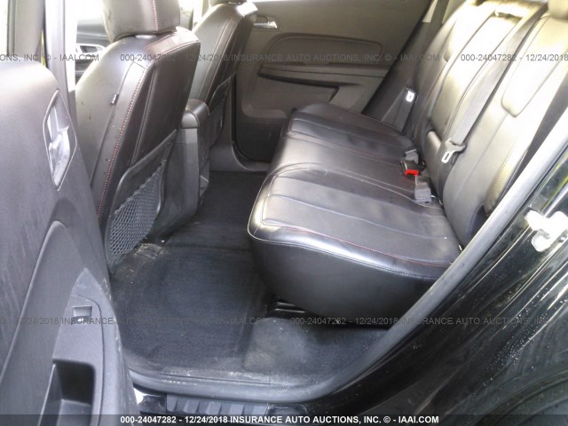 2GNFLGE54C6304613 - 2012 CHEVROLET EQUINOX LTZ BLACK photo 8