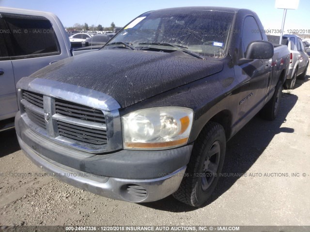 1D7HA16K36J186253 - 2006 DODGE RAM 1500 ST BLACK photo 2