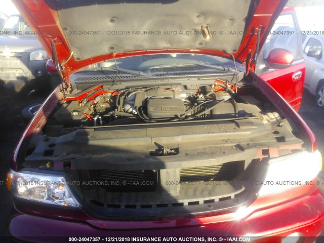 5LMFU28A5YLJ42208 - 2000 LINCOLN NAVIGATOR 红色 照片 10