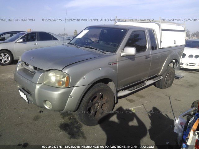 1N6MD26T71C341315 - 2001 NISSAN FRONTIER KING CAB SC GOLD photo 2