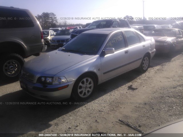 YV1VS29522F827437 - 2002 VOLVO S40 1.9T SILVER photo 2