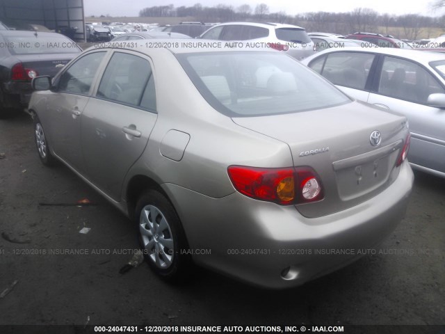 1NXBU4EEXAZ329786 - 2010 TOYOTA COROLLA S/LE/XLE BEIGE photo 3