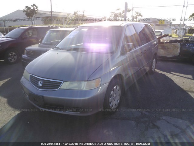 2HKRL185XYH540961 - 2000 HONDA ODYSSEY LX GRAY photo 2