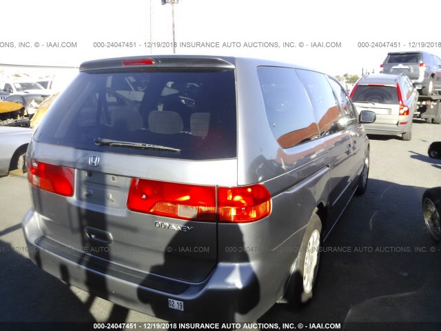 2HKRL185XYH540961 - 2000 HONDA ODYSSEY LX GRAY photo 4