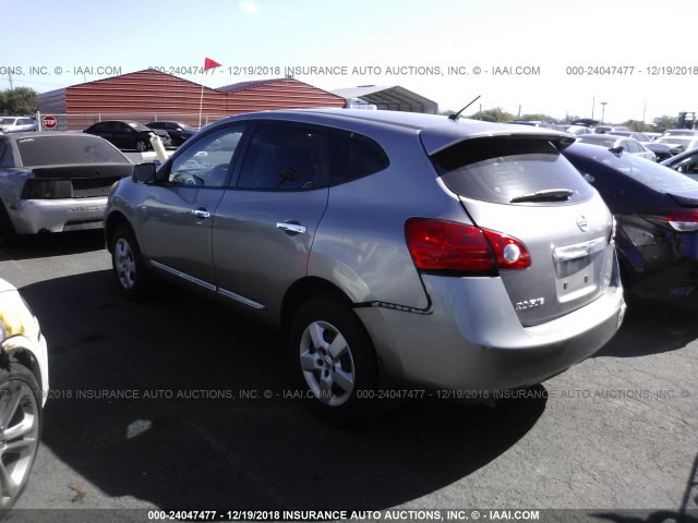 JN8AS5MV7BW666276 - 2011 NISSAN ROGUE S/SV/KROM GRAY photo 3