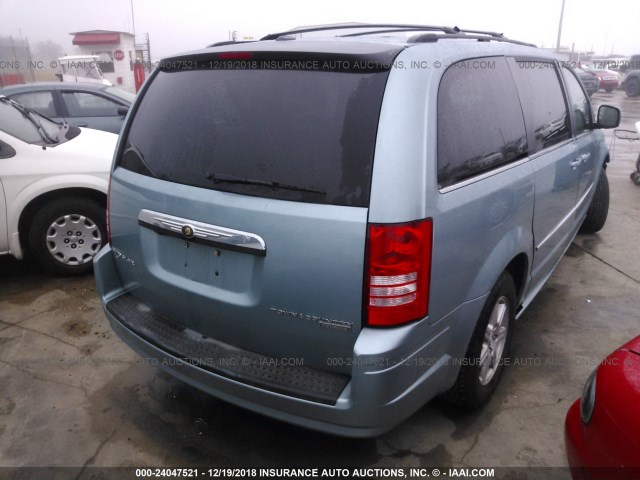 2A4RR5DX5AR153489 - 2010 CHRYSLER TOWN & COUNTRY TOURING Light Blue photo 4