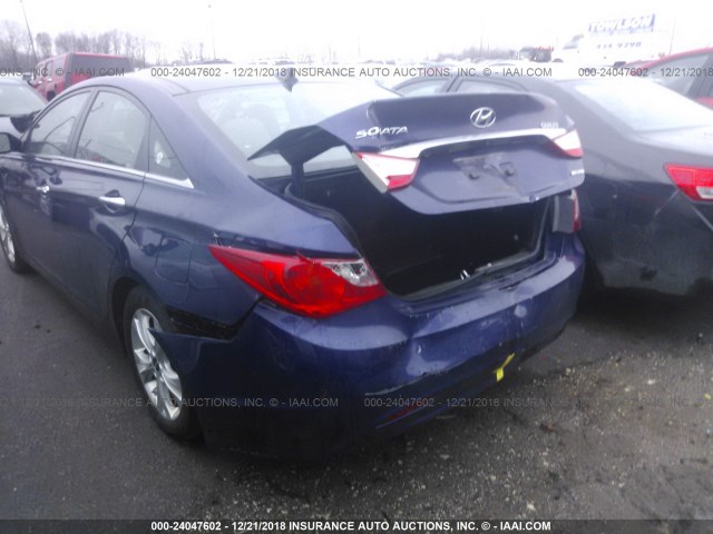 5NPEC4AC6CH358451 - 2012 HYUNDAI SONATA SE/LIMITED BLUE photo 6