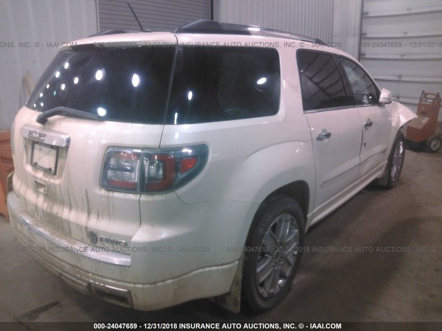 1GKKVTKD9EJ224496 - 2014 GMC ACADIA WHITE photo 4